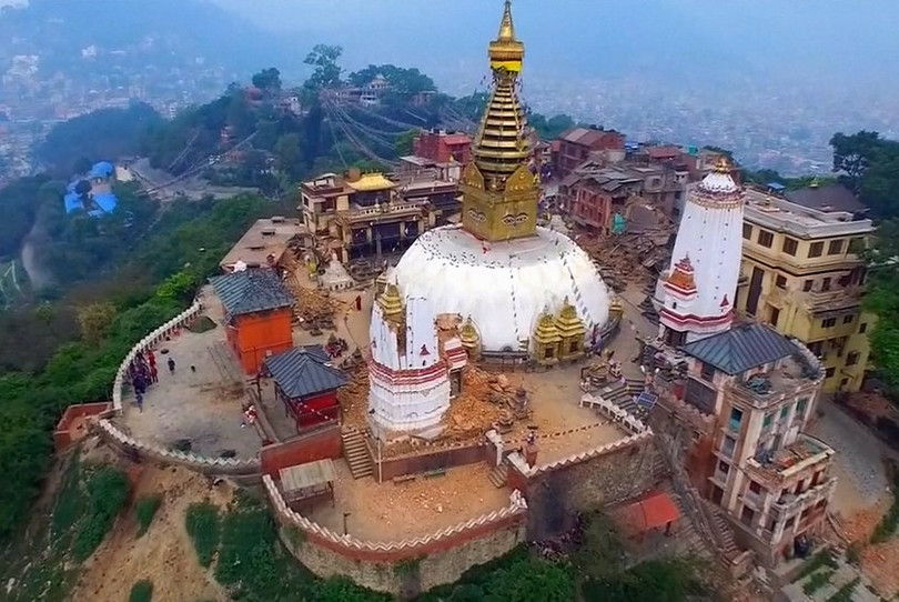 Nepal là đất nước nằm dưới chân dãy núi Himalaya hùng vĩ, kì bí chính vì vậy nơi đây luôn thu hút một lượng đông đảo khách du lịch trên thế giới ghé thăm. Ảnh: Xinhua