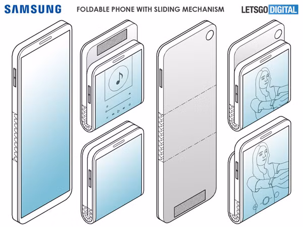 Galaxy Fold 2 sẽ có màn hình uốn cong theo chiều dọc