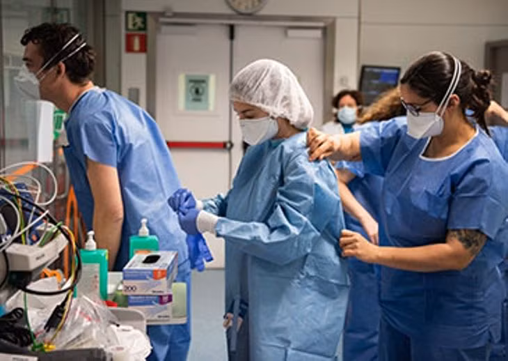 Đã có gần 20 ngàn nhân viên y tế Tây Ban Nha bị nhiễm virus Corona mới (Ảnh: Guancha).