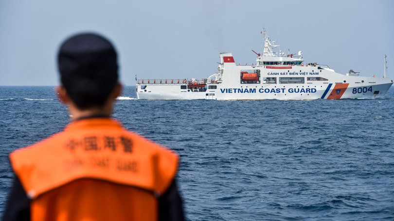 Tàu Cảnh sát biển Việt Nam làm nhiệm vụ tuần tra bảo vệ chủ quyền trên Biển Đông (Ảnh: Đa Chiều)