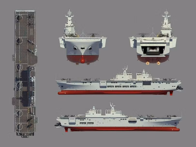 Bản vẽ phối cảnh của Type 075 (Ảnh: Sohu).