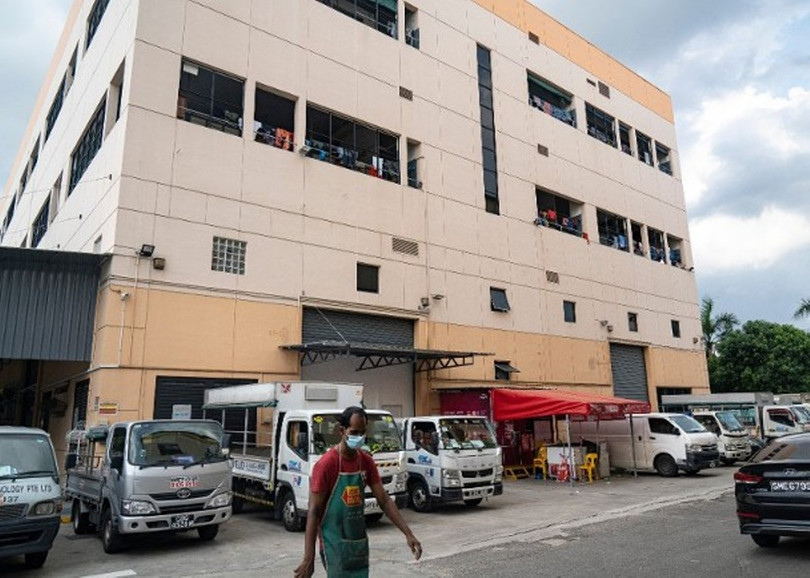 Một ký túc xá người lao động nước ngoài ở Singapore (Ảnh: DF).