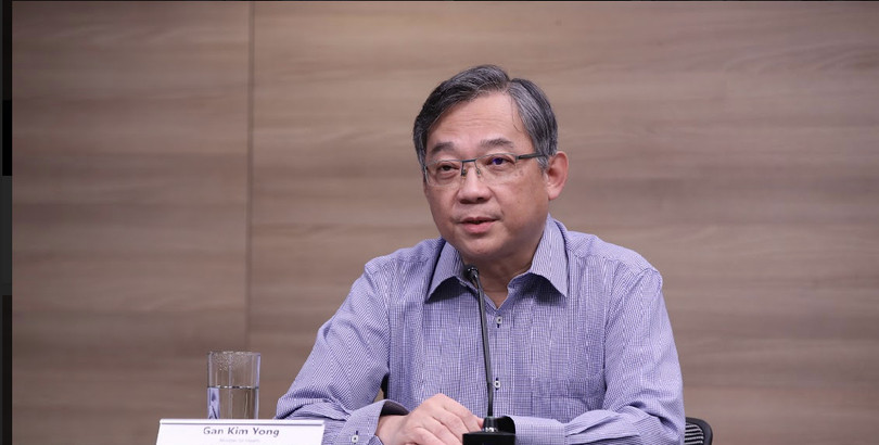 Bộ trưởng Y tế Singapore Yan Kim Yong dự báo số lượng người bị bệnh COVID-19 sẽ tiếp tục tăng trong thời gian tới (Ảnh: Lianhe Zaobao)