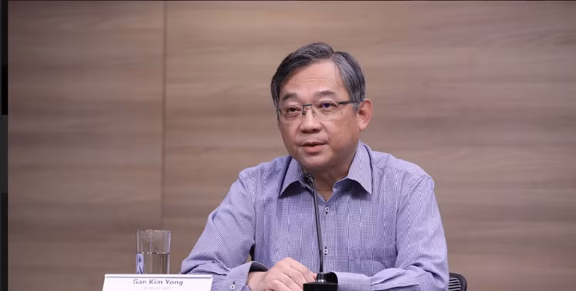 Bộ trưởng Y tế Singapore Yan Kim Yong dự báo số lượng người bị bệnh COVID-19 sẽ tiếp tục tăng trong thời gian tới (Ảnh: Lianhe Zaobao)