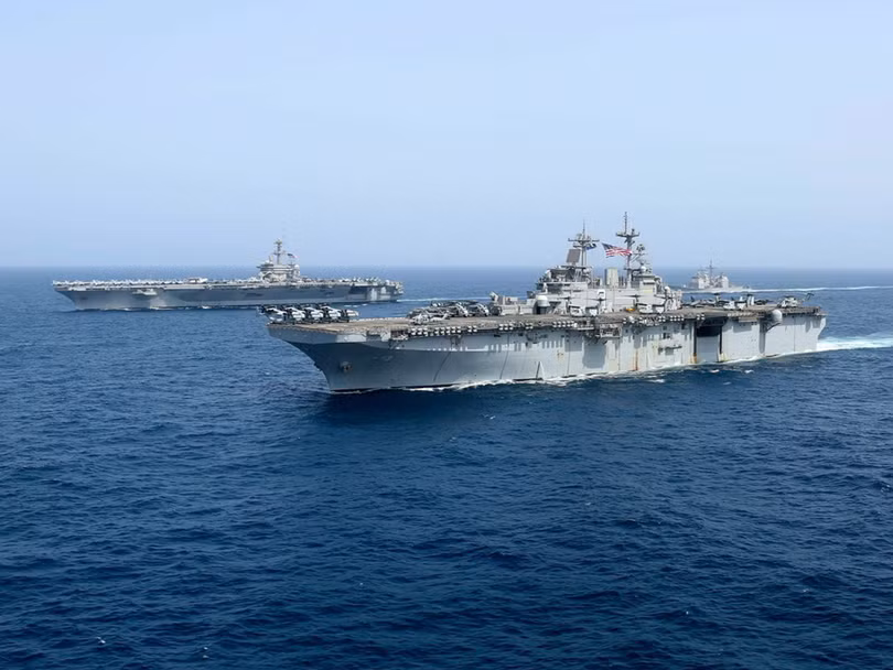 Hiện nay cả 4 tàu sân bay của Hạm đội Thái Bình Dương Mỹ đều đã bị dịch bệnh COVID-19 tấn công (Ảnh: AP).