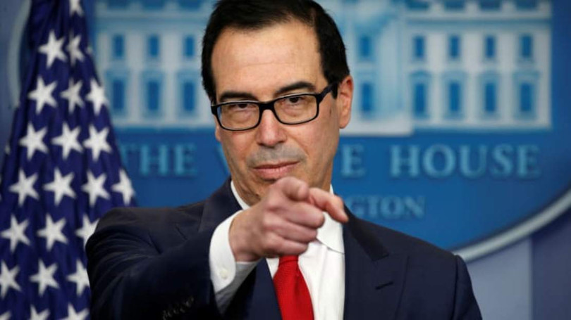 Bộ trưởng Tài chính Mỹ Steven Mnuchin: các công ty Trung Quốc phải được kiểm toán như các công ty Hoa Kỳ, nếu không sẽ bị hủy bỏ niêm yết (Ảnh: Sing Tao). Bộ trưởng Tài chính Mỹ Steven Mnuchin: các công ty Trung Quốc phải được kiểm toán như các công ty Hoa Kỳ, nếu không sẽ bị hủy bỏ niêm yết (Ảnh: Sing Tao).
