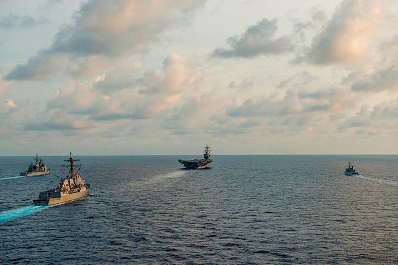 Mỹ tăng cường tuần tra, thực hiện "tự do hàng hải" trên Biển Đông làm gia tăng nguy cơ đụng độ trên biển với Trung Quốc (Ảnh: US Navy).