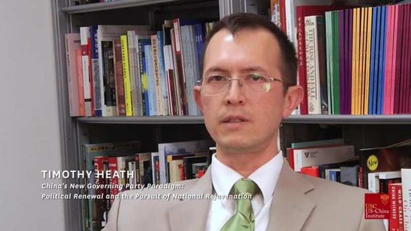 Chuyên gia quốc phòng Timothy Heath: Cần xem xét cẩn thận hơn các đề xuất hợp tác với các nhà nghiên cứu quân sự Trung Quốc và từ chối mọi sự hợp tác có thể gây ra mối đe dọa đối với an ninh quốc gia Mỹ” (Ảnh: usc.edu). Chuyên gia quốc phòng Timothy Heath: Cần xem xét cẩn thận hơn các đề xuất hợp tác với các nhà nghiên cứu quân sự Trung Quốc và từ chối mọi sự hợp tác có thể gây ra mối đe dọa đối với an ninh quốc gia Mỹ” (Ảnh: usc.edu).