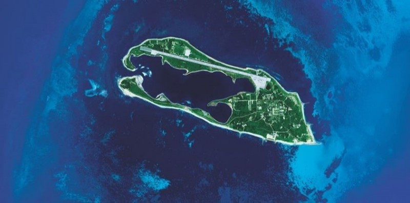 Đảo Đông Sa với sân bay quân sự hiện đang do Đài Loan kiểm soát (Ảnh: news.ltn.com.tw).