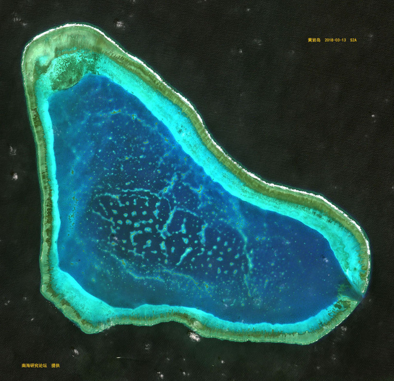 Đảo san hô Scaborough mà Philippines tuyên bố chủ quyền hiện đang bị Trung Quốc kiểm soát (Ảnh: Toutiao). Đảo san hô Scaborough mà Philippines tuyên bố chủ quyền hiện đang bị Trung Quốc kiểm soát (Ảnh: Toutiao).