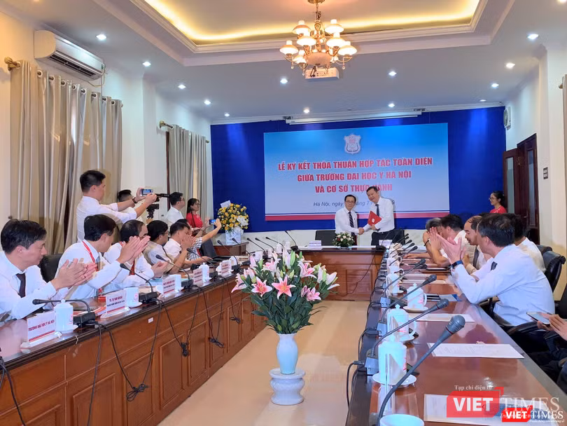 Gần 30 cơ sở thực hành của Đại học Y Hà Nội đã ký kết hợp tác toàn diện với Trường, cam kết không thu phí thực hành của sinh viên
