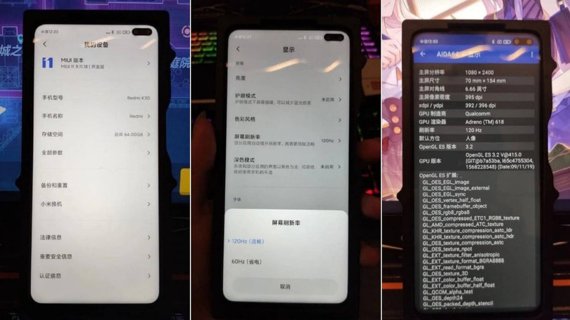Ảnh thực tế xác nhận Redmi K30 có màn hình 120Hz ảnh 2