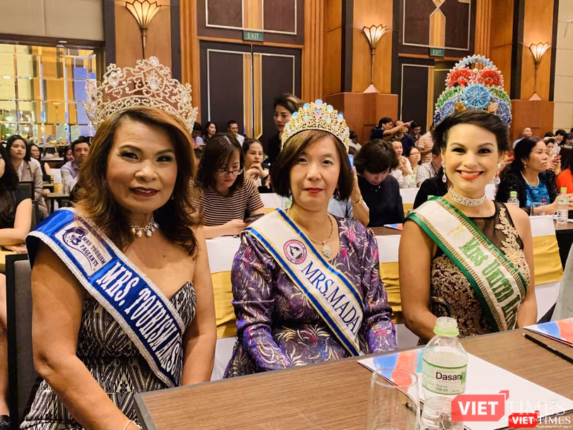 Các cựu hoa hậu Trung Quốc, Thái Lan, Indonesia