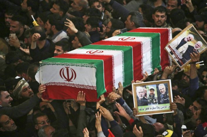Iran tuyên bố sẽ trả đũa về cái chết của tướng Soleimani. Ảnh: Yahoo News Ảnh: Yahoo News