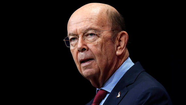 Wilbur Ross, Bộ trưởng Thương mại Hoa Kỳ. Ảnh: NBC Washington Ảnh: NBC Washington