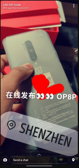 Hình ảnh được cho là mặt sau của OnePlus 8 Po. Ảnh: Gizmochina Ảnh: Gizmochina