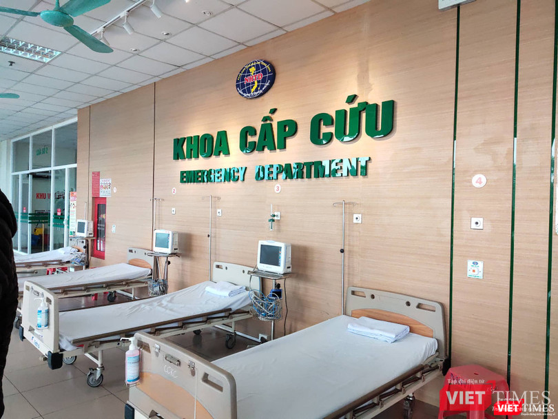 Khoa cấp cứu Bệnh viện Bệnh nhiệt đới Trung ương - nơi điều trị 3 bệnh nhân vừa được xuất viện