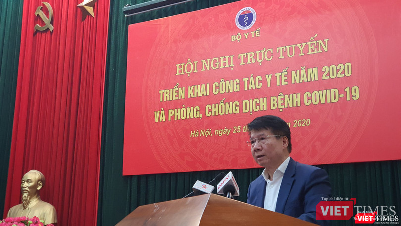 Thứ trưởng Bộ Y tế Trương Quốc Cường thông báo tình hình chuẩn bị thuốc, vật tư, trang thiết bị y tế phòng dịch COVID-19