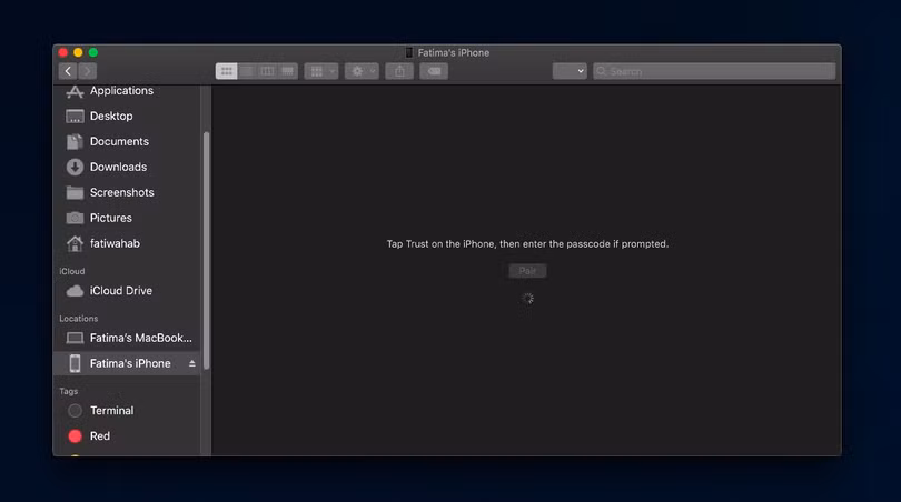 Làm sao để sao lưu iPhone trên macOS Catalina khi không có iTunes? ảnh 3 Làm sao để sao lưu iPhone trên macOS Catalina khi không có iTunes?