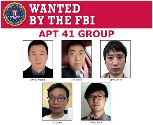 Nhóm tin tặc quốc tế APT41 hiện đang bị truy nã bởi FBI (Mỹ) Nhóm tin tặc quốc tế APT41 hiện đang bị truy nã bởi FBI (Mỹ)