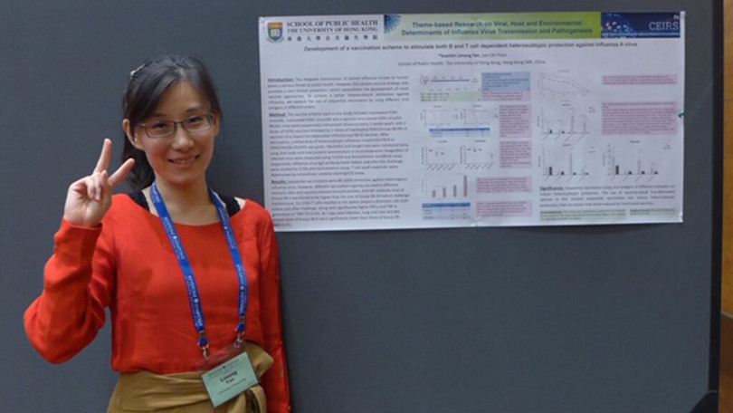 Tiến sĩ Diêm Lệ Mộng khi còn làm việc tại Học viện Y tế công cộng, Đại học Hồng Kông (Ảnh: 6park.com).