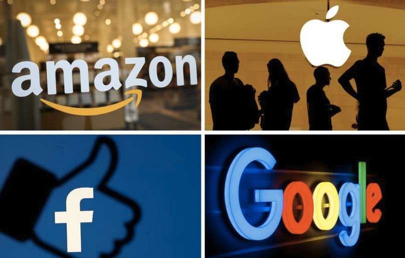 Các "Big Tech" nằm trong tầm ngắm của G20 là Google, Amazon, Facebook và Apple. Ảnh: Gulflance Các