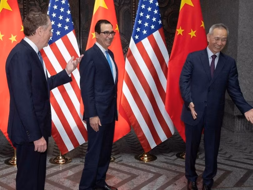 Phó Thủ tướng Trung Quốc Lưu Hạc đòn hai ông Robert Lighthizer và Steven Mnuchin