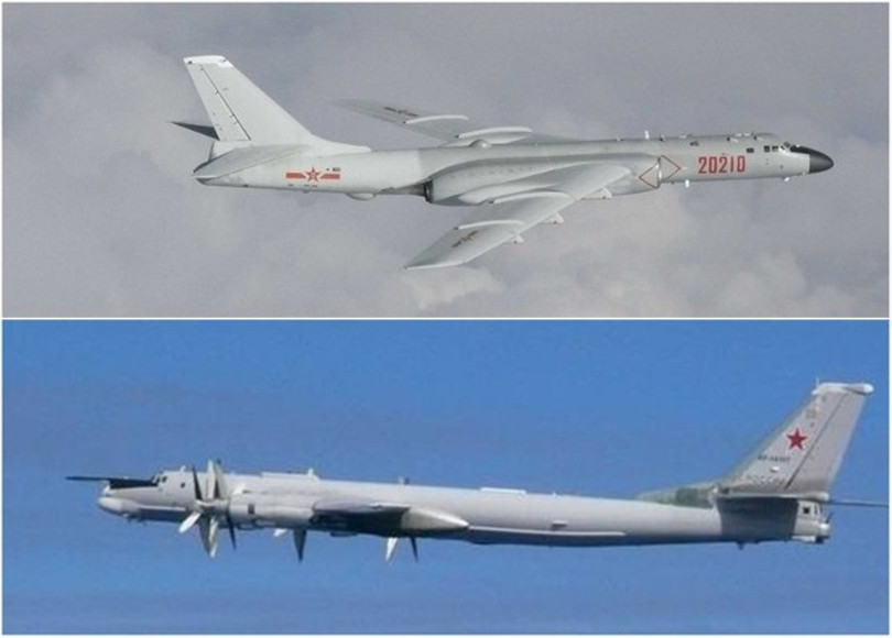 Các máy bay ném bom chiến lược của Nga và Trung Quốc đã tiến hành chuyến tuần tra chung trên không lần đầu tiên trên biển Nhật Bản và Hoa Đông hôm 23/7