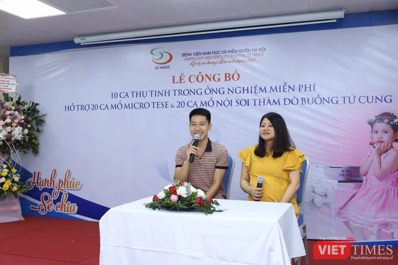 Các cặp vợ chồng hiếm muộn, có hoàn cảnh khó khăn được TTTON niễn phí năm 2019 nay đã có 