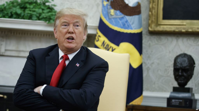 Ông Trump họp báo tại Nhà Trắng, tuyên bố sẽ tăng thuế đánh vào 267 tỷ USD hàng hóa Trung Quốc nếu Trung Quốc trả đũa biện pháp trừng phạt thuế quan của Mỹ