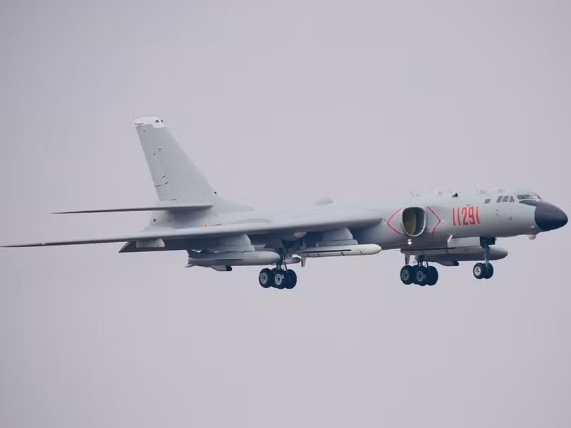 H-6K - mẫu H-6 có nhiều nhất trong không quân Trung Quốc hiện nay. Ảnh: Đa Chiều