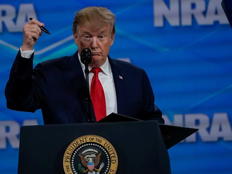 Ông Trump tham dự đại hội thường niên của NRA họp ngày 26/4/2019. Ảnh: Đa Chiều Ông Trump tham dự đại hội thường niên của NRA họp ngày 26/4/2019. Ảnh: Đa Chiều