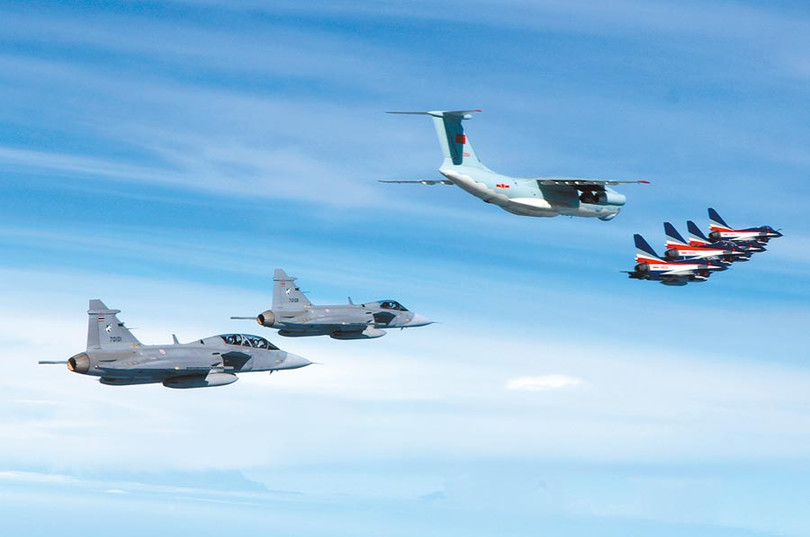 Các máy bay của không quân Trung Quốc và Thái Lan trong cuộc tập trận Eagle Strike-2019 tổ chức ở Thái Lan mới đây