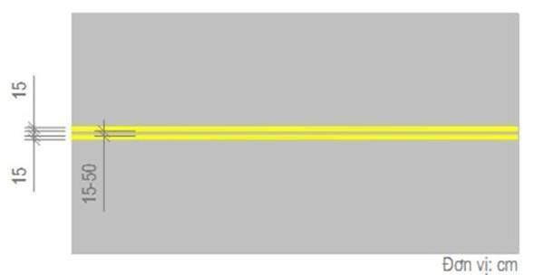 Vạch màu vàng song song