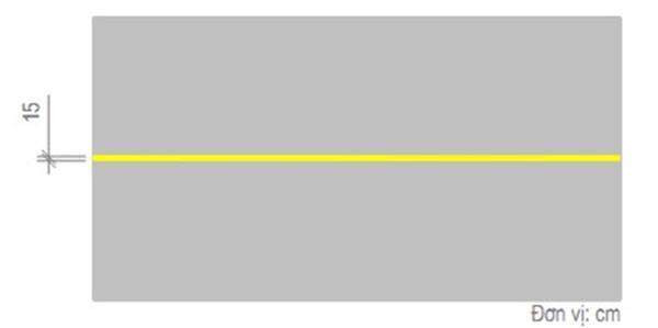 Vạch màu vàng nét liền