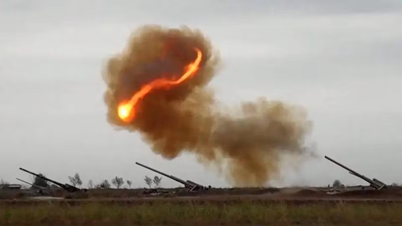 Pháo hạng nặng của Azerbaijan tham chiến ngay từ ngày đầu tiên (Ảnh: Sohu). Pháo hạng nặng của Azerbaijan tham chiến ngay từ ngày đầu tiên (Ảnh: Sohu).