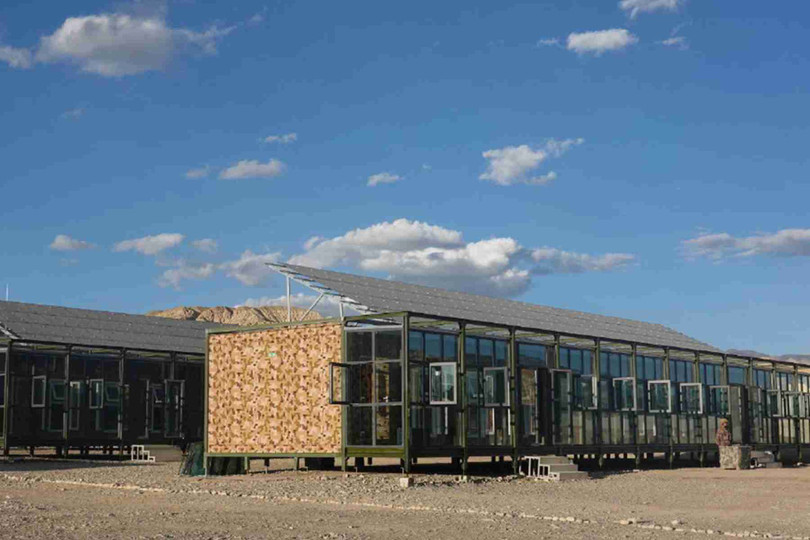 Nhà lắp ghép của PLA dựng ở biên giới Trung - Ấn (Ảnh: Weibo). Nhà lắp ghép của PLA dựng ở biên giới Trung - Ấn (Ảnh: Weibo).