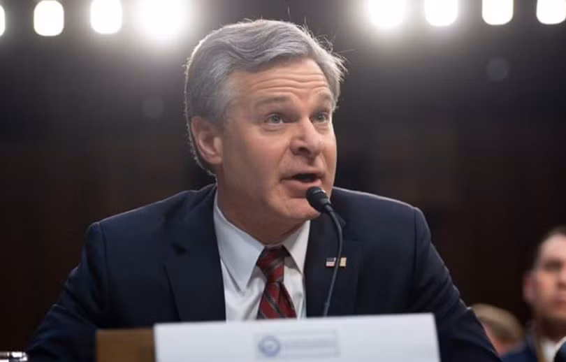 Giám đốc Cục Điều tra Liên bang Mỹ (FBI) Christopher Wray. (Nguồn: Getty Images)