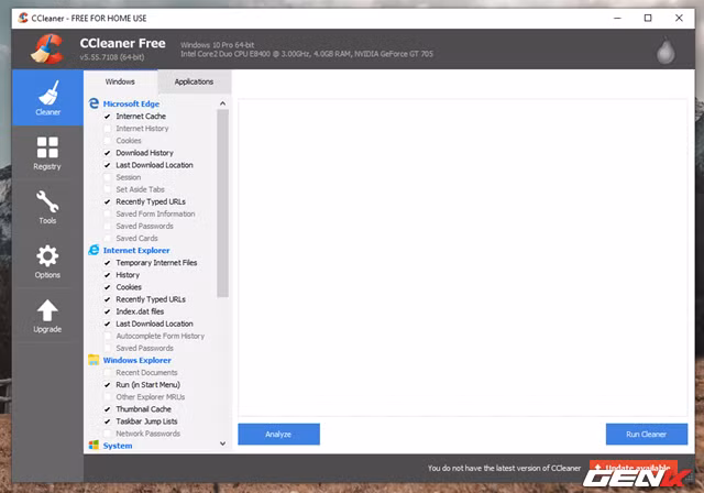 Được mua lại bởi Avast, CCleaner được xem là một trong những phần mềm dọn dẹp Windows tốt nhất và được sử dụng nhiều nhất hiện nay.