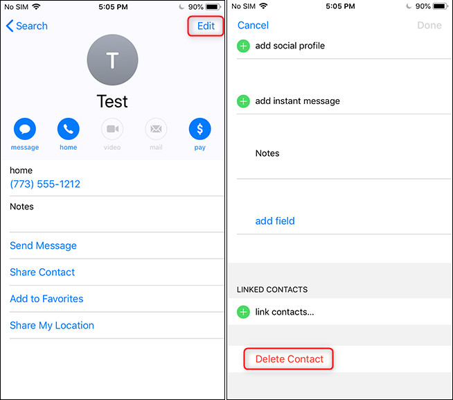 Cách xóa một hoặc nhiều số điện thoại cùng lúc trên iPhone ảnh 3 Cách xóa một hoặc nhiều số điện thoại cùng lúc trên iPhone