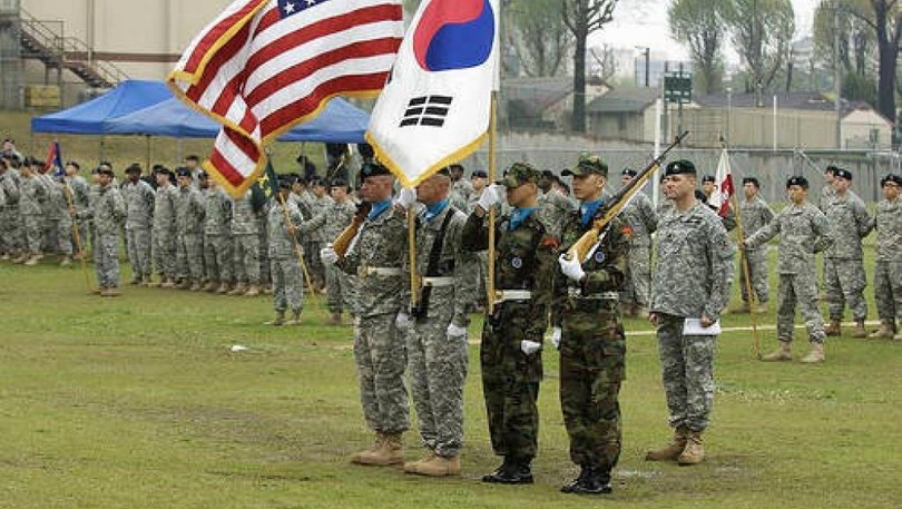 Sau khi đàm phán tan vỡ, Mỹ đang xem xét rút một lữ đoàn quân ra khỏi Hàn Quốc. Sau khi đàm phán tan vỡ, Mỹ đang xem xét rút một lữ đoàn quân ra khỏi Hàn Quốc.