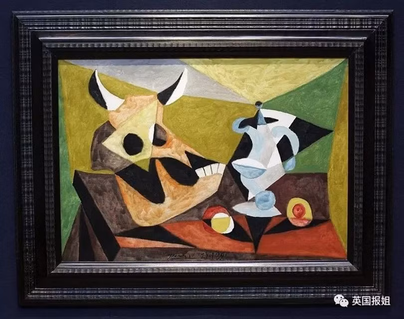 Tác phẩm "Nature morte au crane de taureau" của Picasso được Jho Low mua với giá 3,2 triệu USD.