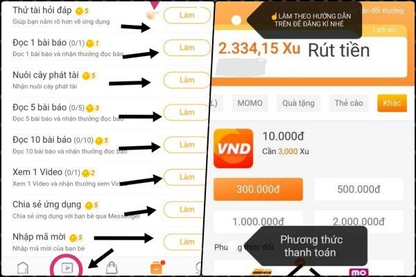 Người tham gia phải đóng tiền để được hướng dẫn hoặc kích hoạt tài khoản.