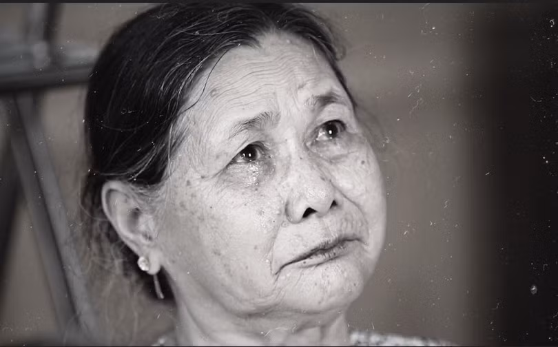 Mẹ Lưu Thị Hinh - mẹ liệt sĩ Đinh Duy Tuân (ảnh: VTV) Mẹ Lưu Thị Hinh