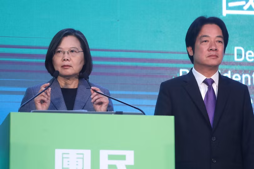 Bà Thái Anh Văn và cấp phó Lại Thanh Trường tổ chức họp báo quốc tế (Ảnh: Đa Chiều) Bà Thái Anh Văn và cấp phó Lại Thanh Trường tổ chức họp báo quốc tế (Ảnh: Đa Chiều)