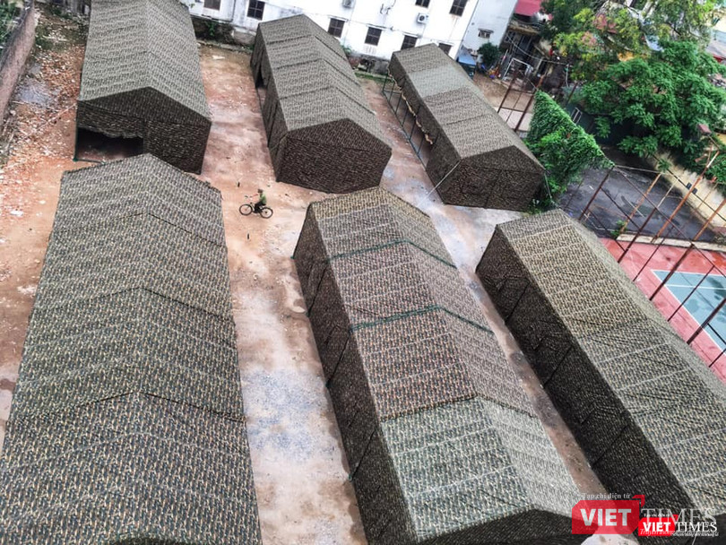 Bệnh viện dã chiến Bạch Mai (ảnh: Đặng Tú)