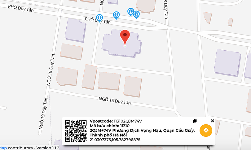 Thay vì gửi địa chỉ, người dùng có thể gửi Vpostcode để đơn vị giao nhận nắm được vị trí. Thay vì gửi địa chỉ, người dùng có thể gửi Vpostcode để đơn vị giao nhận nắm được vị trí.