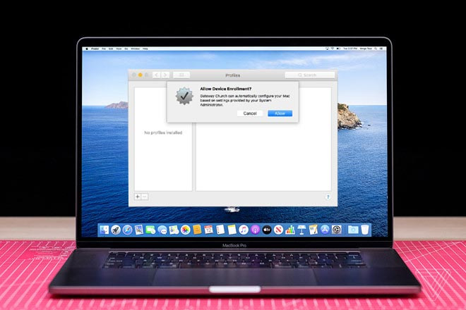 Máy thường hiện lên cảnh báo "Device Enrollment" khi bạn sử dụng. Máy thường hiện lên cảnh báo "Device Enrollment" khi bạn sử dụng.