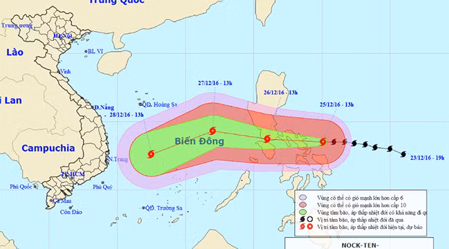 biển miền Trung, Philippines, bão Nockten, bão lũ, vào Biển Đông, cấp 17, VietTimes