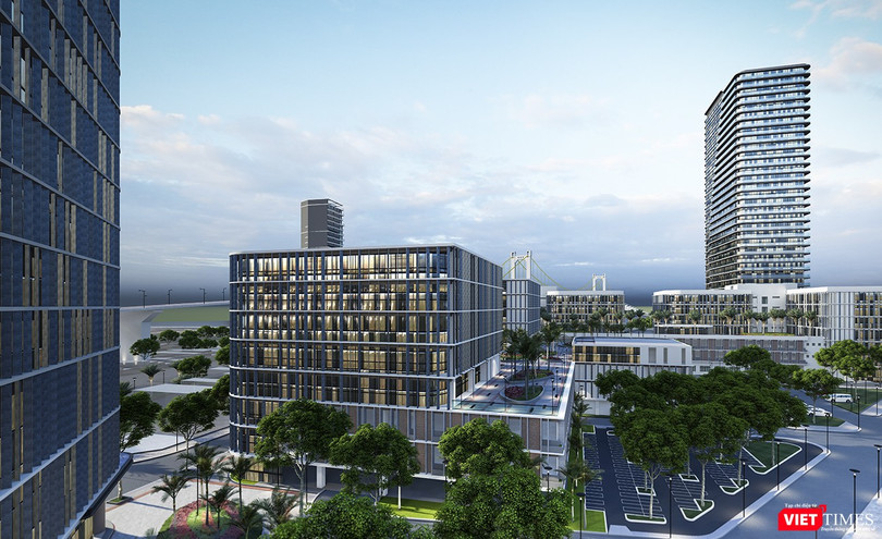 Phối cảnh khu công viên phần mềm, nơi phát triển ngành kinh tế số ở TP Đà Nẵng